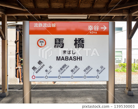 六鐵流山線馬橋站站牌 六鐵流山線馬橋站站牌 139530003
