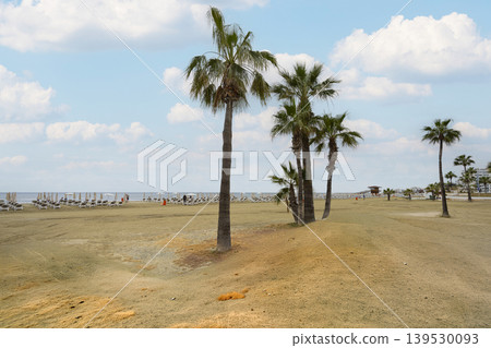 the beach on a cloudy day in Larnaka, Cyprus the beach on a cloudy day in Larnaka, Cyprus 139530093