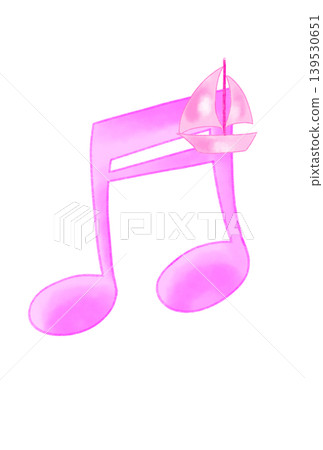 帶有帆船的音符 139530651