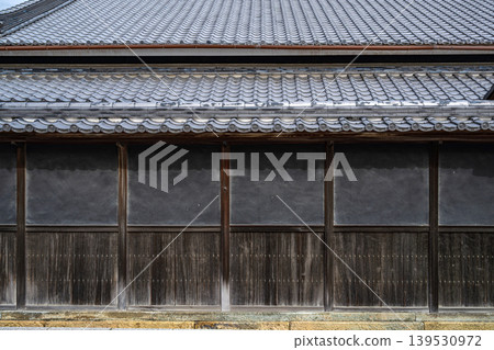 Plaster walls of townhouses in Akaho Sakoshi Plaster walls of townhouses in Akaho Sakoshi 139530972