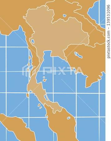 Thailand map design art land ocean land bridge Thailand map design art land ocean land bridge 139531096