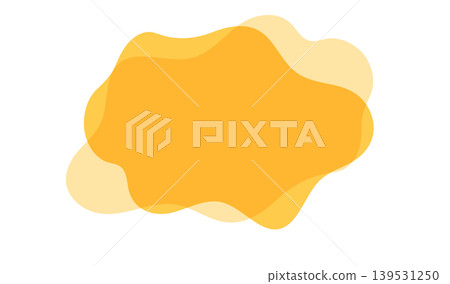 Yellow fluid shape, liquid, wavy frame 139531250