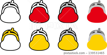 An illustration icon of an open wallet/purse/coin purse. An illustration icon of an open wallet/purse/coin purse. 139531465