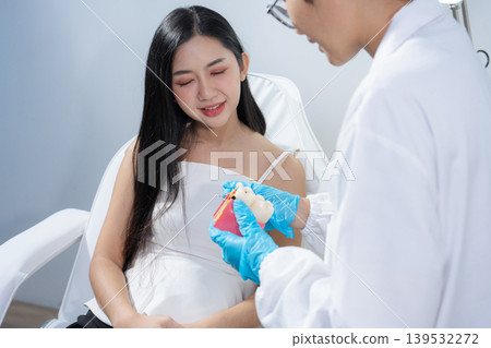 Dentist examining oral health, dental checkup and treatment. Dentist examining oral health, dental checkup and treatment. 139532272
