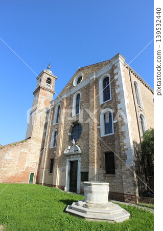 Santa Maria degli Angeli Church on San Donato Island, Murano, off the coast of Venice, Italy Santa Maria degli Angeli Church on San Donato Island, Murano, off the coast of Venice, Italy 139532440