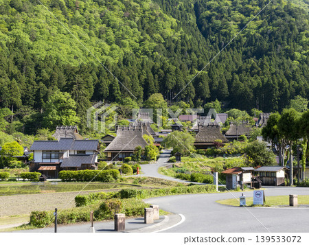 Miyama thatched village, covered in vibrant new greenery. Miyama thatched village, covered in vibrant new greenery. 139533072