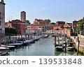 Murano, off the coast of Venice, Italy: A view of the San Donato Canal from a bridge. 139533848