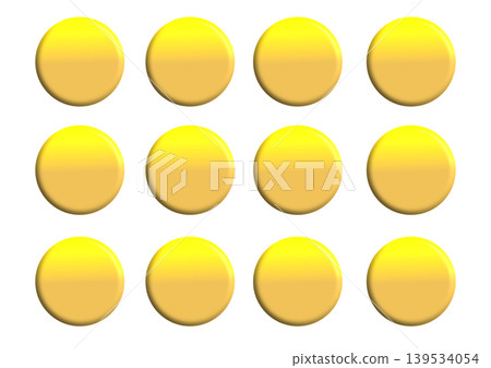 Simple coin illustration set (gold) 139534054
