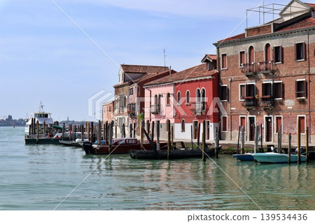 Murano, off the coast of Venice, Italy: San Stefano Island as seen from the Grand Canal. 139534436