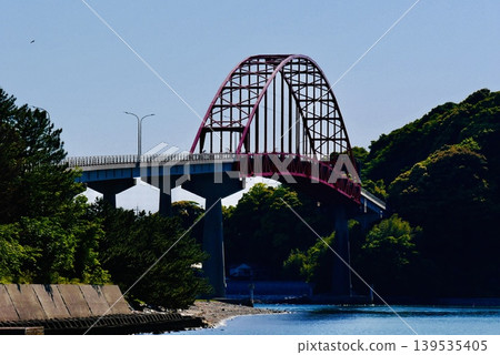五月晴朗的一天，笠戶島大橋 139535405