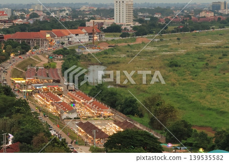 Laos, Vientiane, Mekong River scenery Laos, Vientiane, Mekong River scenery 139535582
