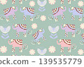 Elephants seamless pattern, vector  139535779