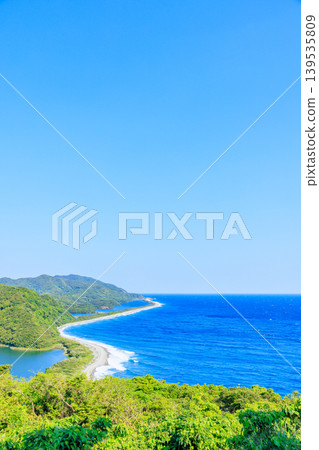 初夏時節，從長須濱展望台眺望鹿兒島縣薩摩仙台市 139535809