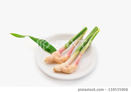 Yanaka ginger served on a plate Yanaka ginger served on a plate 139535908