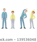 Two elderly people doing exercises 139536048