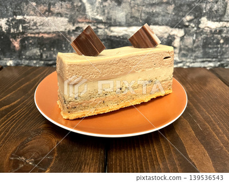 Royal milk tea cake (cross-section) Royal milk tea cake (cross-section) 139536543