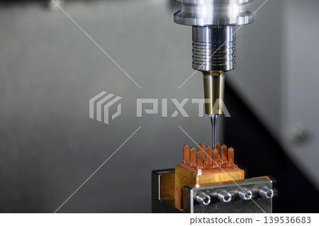 Precision copper electrode production on a CNC milling machine using a ball nose end mill tool. Precision copper electrode production on a CNC milling machine using a ball nose end mill tool. 139536683