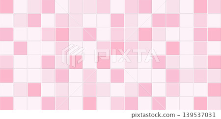 Clean, modern pastel pink tones ceramic tiles wall background vector illustration Clean, modern pastel pink tones ceramic tiles wall background vector illustration 139537031