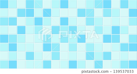 Clean, modern ceramic tile wall with shade of blue vector illustration Clean, modern ceramic tile wall with shade of blue vector illustration 139537033