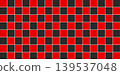 Black and red  ceramic tiles texture background with classic checkerboard pattern vector illustration 139537048