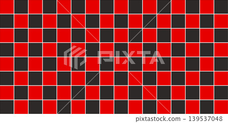 Black and red ceramic tiles texture background with classic checkerboard pattern vector illustration Black and red ceramic tiles texture background with classic checkerboard pattern vector illustration 139537048