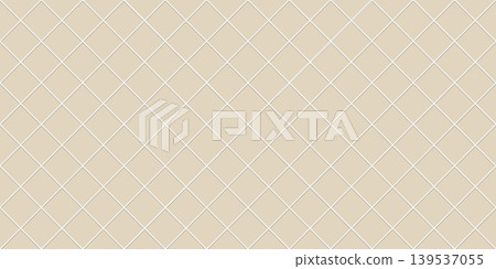 Cream ceramic tiles diagonal pattern background vector illustration Cream ceramic tiles diagonal pattern background vector illustration 139537055