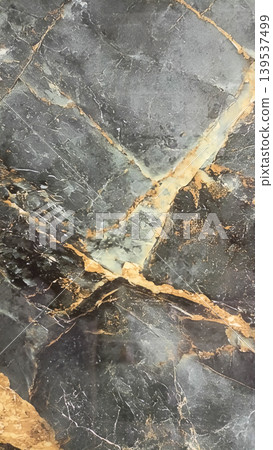 Dark black French marble with elegant gold and white streaks. Dark black French marble with elegant gold and white streaks. 139537499