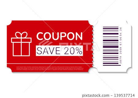 Discount coupon template Discount coupon template 139537714