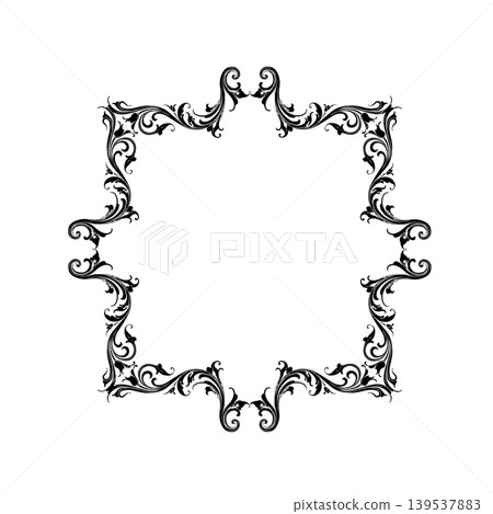Vintage Ornamental Frame Elegant Border on a white background, JPG, 300 dpi Vintage Ornamental Frame Elegant Border on a white background, JPG, 300 dpi 139537883