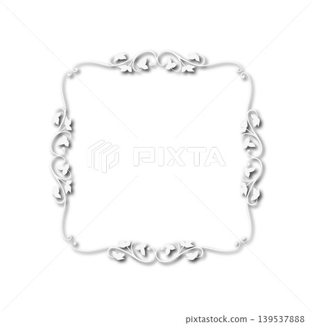Vintage Ornamental Frame Elegant Border on a white background, JPG, 300 dpi Vintage Ornamental Frame Elegant Border on a white background, JPG, 300 dpi 139537888