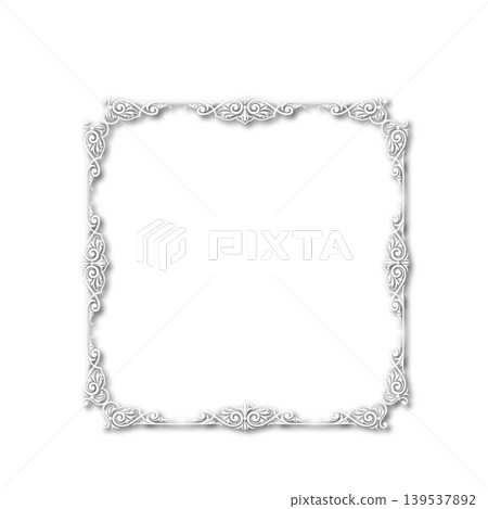 Vintage Ornamental Frame Elegant Border on a white background, JPG, 300 dpi Vintage Ornamental Frame Elegant Border on a white background, JPG, 300 dpi 139537892