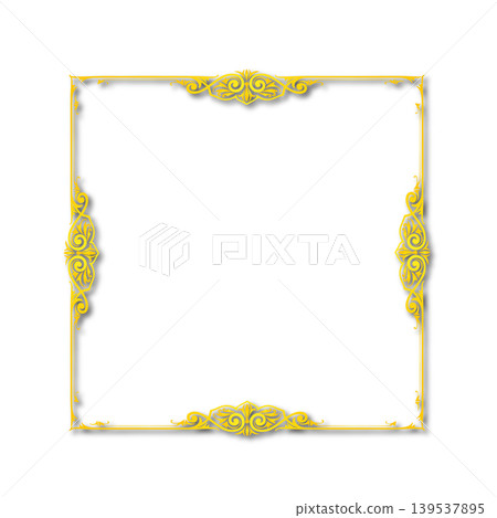 Vintage Ornamental Frame Elegant  Border on a white background, JPG, 300 dpi 139537895