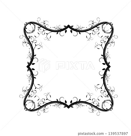 Vintage Ornamental Frame Elegant Border on a white background, JPG, 300 dpi Vintage Ornamental Frame Elegant Border on a white background, JPG, 300 dpi 139537897