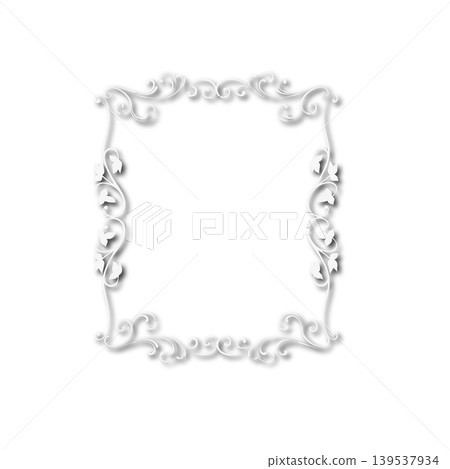 Vintage Ornamental Frame Elegant Border on a white background, JPG, 300 dpi Vintage Ornamental Frame Elegant Border on a white background, JPG, 300 dpi 139537934