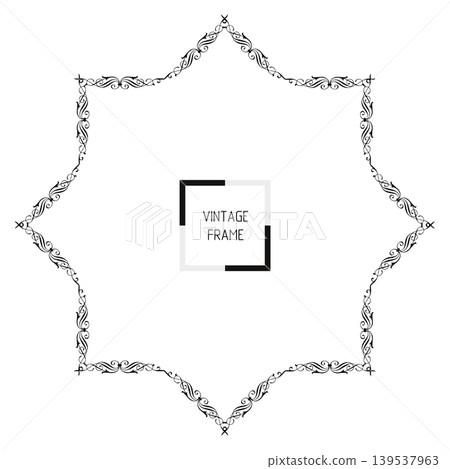 Vintage Ornamental Frame Elegant Border on a white background, JPG, 300 dpi Vintage Ornamental Frame Elegant Border on a white background, JPG, 300 dpi 139537963