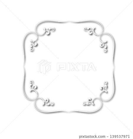 Vintage Ornamental Frame Elegant Border on a white background, JPG, 300 dpi Vintage Ornamental Frame Elegant Border on a white background, JPG, 300 dpi 139537971