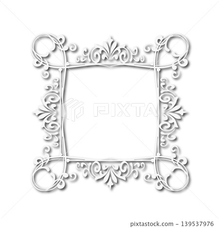 Vintage Ornamental Frame Elegant Border on a white background, JPG, 300 dpi Vintage Ornamental Frame Elegant Border on a white background, JPG, 300 dpi 139537976
