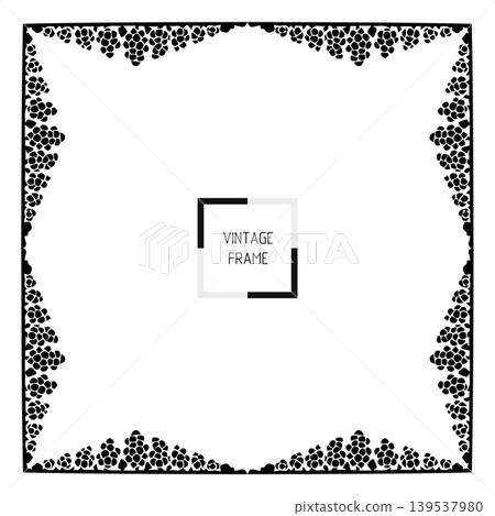 Vintage Ornamental Frame Elegant Border on a white background, JPG, 300 dpi Vintage Ornamental Frame Elegant Border on a white background, JPG, 300 dpi 139537980