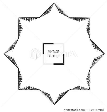 Vintage Ornamental Frame Elegant Border on a white background, JPG, 300 dpi Vintage Ornamental Frame Elegant Border on a white background, JPG, 300 dpi 139537981