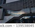 Sunset reflected in glass 139538045