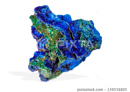 Natural Blue Azurite with Green Malachite Crystal Cluster Natural Blue Azurite with Green Malachite Crystal Cluster 139538805