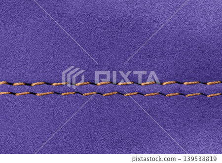 Elegant warm Purple suede surface with decorative stitch for design Elegant warm Purple suede surface with decorative stitch for design 139538819
