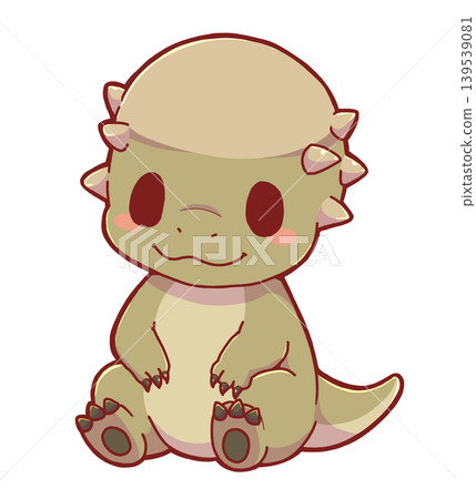 A cute, stylized Pachycephalosaurus 139539081