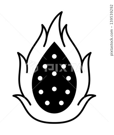 Dragon fruit icon simple tropical fruit illustration fresh exotic pitaya minimal flat design healthy organic food element juicy dessert symbol natural nutrition concept summer Dragon fruit icon simple tropical fruit illustration fresh exotic pitaya minimal flat design healthy organic food element juicy dessert symbol natural nutrition concept summer 139539292