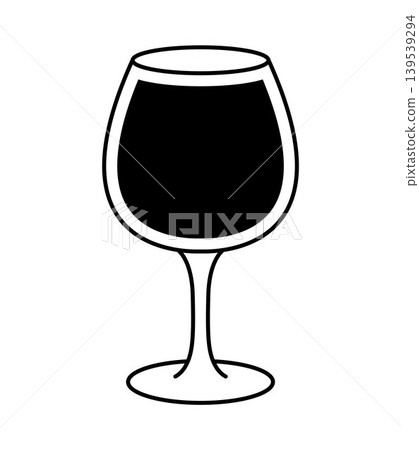 Wine glass icon simple drink illustration elegant goblet minimal flat design beverage symbol alcohol bar element restaurant menu object isolated classic glassware concept Wine glass icon simple drink illustration elegant goblet minimal flat design beverage symbol alcohol bar element restaurant menu object isolated classic glassware concept 139539294