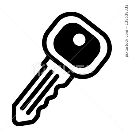 key icon Simple house key icon illustration in black outline style security access locksmith property apartment lock symbol minimal flat design graphic key icon Simple house key icon illustration in black outline style security access locksmith property apartment lock symbol minimal flat design graphic 139539332