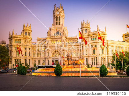 night in Madrid, Spain 139539420