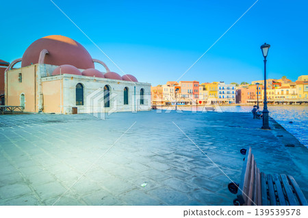 venetian habour of Chania, Crete, Greece venetian habour of Chania, Crete, Greece 139539578