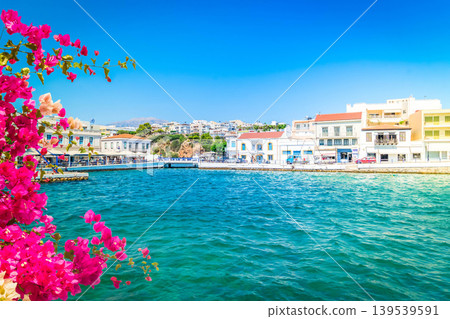 harbour of Agios Nikolaos, Crete, Greece harbour of Agios Nikolaos, Crete, Greece 139539591
