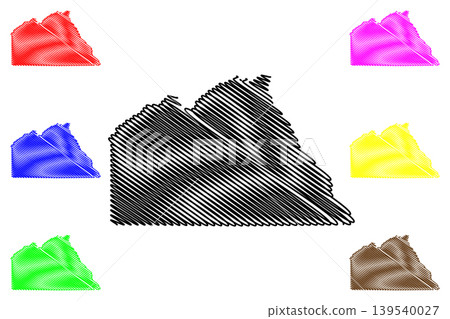 Chobe District (Districts of Botswana, Republic of Botswana) map vector illustration, scribble sketch Chobe map Chobe District (Districts of Botswana, Republic of Botswana) map vector illustration, scribble sketch Chobe map 139540027
